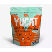 AREIA HIGIENICA P/GATOS - MANDIOCA BIODEGRADAVEL 4KG