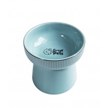COMEDOURO CERAMICA ALTO AZUL 250ML