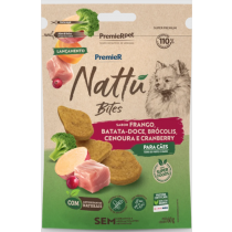 PREMIER NATTU BITES CÃES ADULTO FRANGO C/ BATATA-DOCE 60G