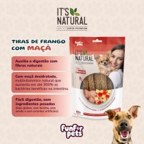 ITS NATURAL TIRAS DE FRANGO E MAÇA 60g