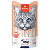 WANPY CREAMY ATUM E SALMAO PACOTE 14GX25P