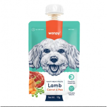 WANPY CREAMY SACHE DE CORDEIRO CENOURA E ERVILHA 90G