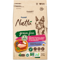 PREMIER NATTU GRAIN FREE, CÃES ADULTOS RAÇAS PEQUENAS (2,5KG)