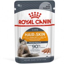 RAÇÃO ÚMIDA ROYAL CANIN HAIR & SKIN - GATOS (85G)