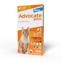 ADVOCATE GATOS ATÉ 4KG (0,4 ML - 3 PIPETAS)