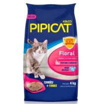 AREIA PIPICAT PERFUMADO FLORAL KELCO 4 KG