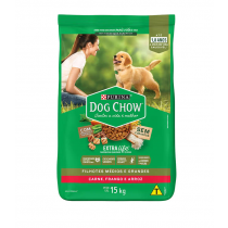 DOG CHOW FILHOTES RAÇAS GRANDES FRANGO E ARROZ 15 KG