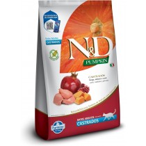 ND PUMPKIN FELINE ADULT CASTRADO FRANGO 1,5KG