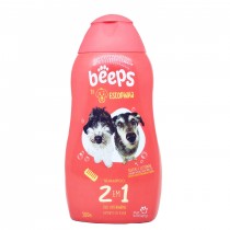 Shampoo Pet Society Beeps Estopinha 2 em 1 Extrato de Aveia