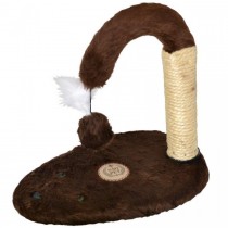 ARRANHADOR RATO BABY PELUCIA LISA MARROM