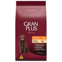 RAÇÃO GRAN PLUS MENU ADULTO SÊNIOR FRANGO/ARROZ SAC 15 KG