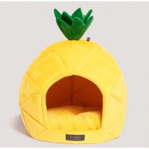 FUN BED PINEAPPLE - LARGE - CAMA PET - MODELO TOCA (ABACAXI/AMARELO)