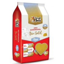 AREIA BIODEGRADAVEL MILHO - BIO GOLD FINA 2KG