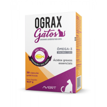 SUPLEMENTO  ALIMENTAR OGRAX GATOS - 30 CÁPSULAS