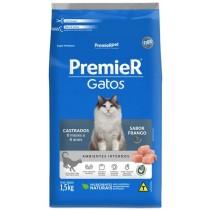 PREMIER AMBIENTE INTERNO GATOS CASTRADO FRANGO 1,5KG