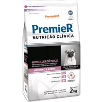 RAÇÃO PREMIER RAÇAS PEQUENAS CLINICA HIPOALERGÊNICA CORDEIRO E ARROZ 2 KG