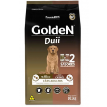 GOLDEN DUII CAES ADULTO FRANGO E CARNE 10KG