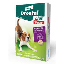 DRONTAL 10KG PLUS SABOR CARNE 4 COMPRIMIDOS