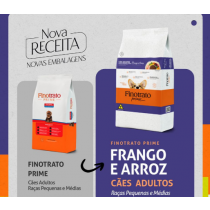 FINOTRATO PRIME FRANGO E ARROZ - ADULTO RAÇA PEQUENA/MÉDIA (15KG)