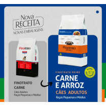 FINOTRATO PRIME CARNE E ARROZ - ADULTO RAÇA PEQUENA/MÉDIA (10KG)