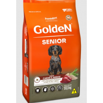 GOLDEN SENIOR CÃES PORTE PEQUENO CARNE E ARROZ 10KG
