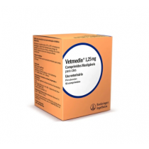 VETMEDIN 1,25MG C/50 COMPRS MASTIGAVEIS