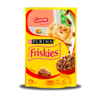 FRISKIES SACHÊ PARA GATOS ADULTOS CARNE AO MOLHO 85G