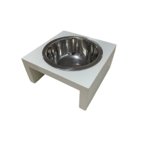 COMEDOURO CHALESCO PARA CÃES SQUARE BOWL 380 ML