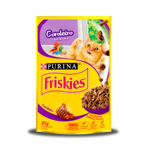 FRISKIES SACHÊ PARA GATOS ADULTOS CORDEIRO AO MOLHO 85G