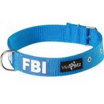 COLEIRA  GRANDE PORTE FBI N 7 AZUL