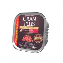 PATÊ GRAN PLUS GOURMET, EMBALAGEM ECONÔMICA, GATO ADULTO - CARNE (150g)