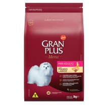 RAÇÃO GRAN PLUS MENU MINI ADULTO FRANGO/ARROZ 3KG