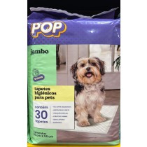 TAPETE HIGIENICO 60X55cm JAMBO POP CAES 30 TAPETES