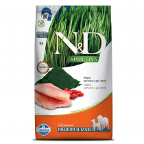 ND SPIRULINA, CÃES ADULTOS, MEDIUM MAXI - TILÁPIA (10KG)