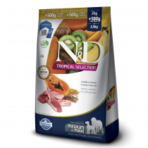 ND TROPICAL SELECTION, CÃES ADULTOS, MEDIUM MAXI - CORDEIRO (2KG)