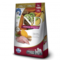ND TROPICAL SELECTION, CÃES ADULTOS, MEDIUM MAXI - FRANGO (2KG)