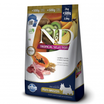 ND TROPICAL SELECTION, CÃES ADULTOS MINI - CORDEIRO (2,5KG)