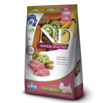 ND TROPICAL SELECTION, CÃES ADULTOS MINI - SUÍNO (2KG)