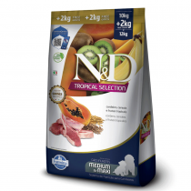 ND TROPICAL SELECTION, CÃES FILHOTES, MEDIUM MAXI - CORDEIRO (10KG)