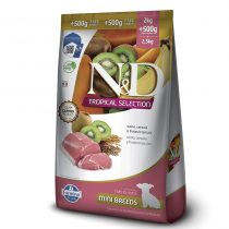 ND TROPICAL SELECTION, CÃES FILHOTES MINI - SUÍNO (2,5KG)