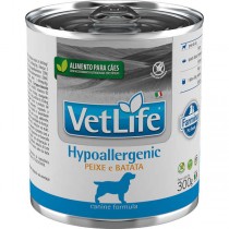 VET LIFE NATURAL HYPOALLERGENIC PEIXE E BATATA CÃES 300G