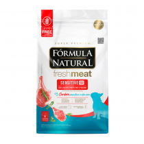FÓRMULA NATURAL FRESH MEAT - SENSTIVE, ADULTOS RAÇAS PEQUENAS (10,1KG)