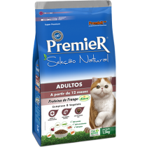 PREMIER SELEÇÃO NATURAL GATOS ADULTOS 1,5 KG