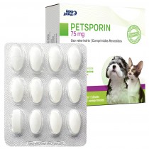 PETSPORIN CEFALEXINA 75MG (12 COMPRIMIDOS)