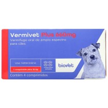 VERMIVET PLUS 660 MG COM 4 COMP