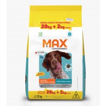 MAX CAES AD CARNE FRANGO ARROZ 22KG BB